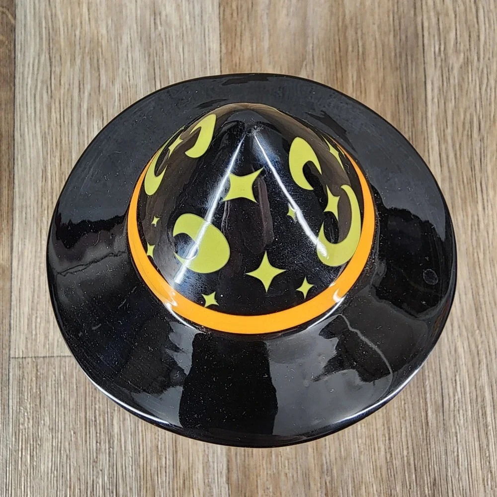 Target‎ Halloween Witch Candy Bowl Sponge Holder Mint Green Purple Celestial Hat